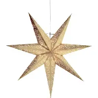 Bilde av Star Trading Antique julestjerne med lys, gull Julepynt