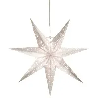 Bilde av Star Trading Antique julestjerne med lys, hvit Julepynt