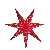 Bilde av Star Trading Antique julestjerne med lys, rød Julepynt