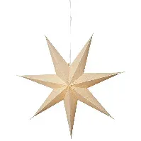Bilde av Star Trading Cotton papirstjerne, 60 cm, beige Julestjerne