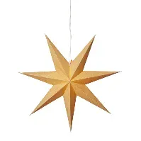 Bilde av Star Trading Cotton papirstjerne, 60 cm, guld Julestjerne