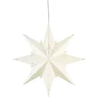 Bilde av Star Trading Mini julestjerne med lys, hvit Julepynt