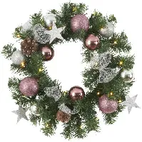 Bilde av Star Trading Noel julekrans m/pynt&lys Julepynt