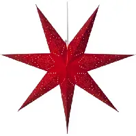 Bilde av Star Trading Sensy julestjerne med lys, rød, 70 cm Julepynt