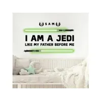 Bilde av Star Wars ''I AM A JEDI, Like my father before me'' Wallstickers Andre leketøy merker - Stjerne krigen