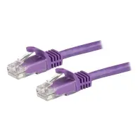 Bilde av StarTech.com 1.5m CAT6 Ethernet Cable, 10 Gigabit Snagless RJ45 650MHz 100W PoE Patch Cord, CAT 6 10GbE UTP Network Cable w/Strain Relief, Purple, Fluke Tested/Wiring is UL Certified/TIA - Category 6 - 24AWG (N6PATC150CMPL) - Koblingskabel - RJ-45 (hann) 