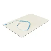 Bilde av StarTech.com 11x18in Anti Static Mat, ESD Mat for Electronics Repair, Anti Static Desk Mat w/Detachable Grounding Wire, ANSI/ESD S 4.1 Compliant, Flexible Thermoplastic Work Mat/Pad - Suitable for Tables (SM-ANTI-STATIC-MAT) - Antistatisk matte - avtakbar