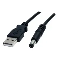 Bilde av StarTech.com 3 ft USB to Type M Barrel 5V DC Power Cable - Power cable - USB (power only) (M) to DC jack 5.5 mm (M) - 3 ft - molded - black - USB2TYPEM - Strømkabel - USB (kun strøm) (hann) til DC-jakk 5,5 mm (hann) - 91 cm - formstøpt - svart - for P/N: 