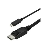 Bilde av StarTech.com 3ft/1m USB C to DisplayPort 1.2 Cable 4K 60Hz, USB-C to DisplayPort Adapter Cable HBR2, USB Type-C DP Alt Mode to DP Monitor Video Cable, Compatible with Thunderbolt 3, Black - USB-C Male to DP Male (CDP2DPMM1MB) - DisplayPort-kabel - 24 pin 