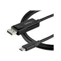 Bilde av StarTech.com 3ft/1m USB C to DisplayPort 1.4 Cable 8K 60Hz/4K, Bidirectional DP to USB-C or USB-C to DP Reversible Video Adapter Cable, HBR3/HDR/DSC, USB Type C/Thunderbolt 3 Monitor Cable - 8K USB-C to DP Cable (CDP2DP141MBD) - DisplayPort-kabel - 24 pin