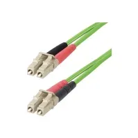 Bilde av StarTech.com 3m (10ft) LC to LC (UPC) OM5 Multimode Fiber Optic Cable, 50/125µm Duplex LOMMF Zipcord, VCSEL, 40G/100G, Bend Insensitive, Low Insertion Loss, LSZH Fiber Patch Cord - Koblingskabel - LC/UPC-multimodus (hann) til LC/UPC-multimodus (hann) - 3 