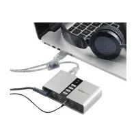 Bilde av StarTech.com 7.1 USB Sound Card - External Sound Card for Laptop with SPDIF Digital Audio - Sound Card for PC - Silver (ICUSBAUDIO7D) - Lydkort - 48 kHz - 7.1 - USB 2.0 - for P/N: MU15MMS, MU6MMS PC-Komponenter - Lydkort