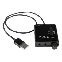 Bilde av StarTech.com USB Sound Card w/ SPDIF Digital Audio & Stereo Mic - External Sound Card for Laptop or PC - SPDIF Output (ICUSBAUDIO2D) - Lydkort - 24-bit - 96 kHz - stereo - USB 2.0 - for P/N: MU15MMS, MU6MMS PC-Komponenter - Lydkort