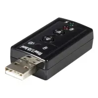 Bilde av StarTech.com Virtual 7.1 USB Stereo Audio Adapter External Sound Card - Sound card - stereo - USB 2.0 - ICUSBAUDIO7 - Lydkort - stereo - USB 2.0 - for P/N: MU15MMS, MU6MMS PC-Komponenter - Lydkort
