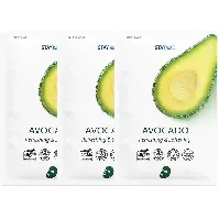 Bilde av Stay Well Vegan Sheet Mask Avocado 3pcs Hudpleie - Pakkedeals