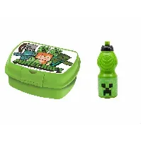 Bilde av Stor - Lunchbox&Sports Drinking Bottle - Minecraft - Leker
