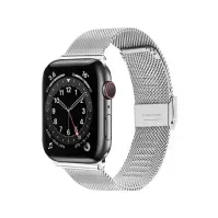 Bilde av Strado Steel armbåndsrem for Apple Watch 7 45mm (sølv), universal Helse - Pulsmåler - Tilbehør
