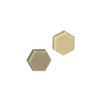 Bilde av Super Stærke Magneter' akryl urtegrøn og sahara hexagonal 2,5 x 2,8 cm - (2 stk.) interiørdesign - Tilbehør - Magneter
