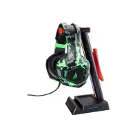 Bilde av Surefire Gaming Vinson N2 - Stativ / brakett for headset - RGB - Svart / Rød (Plass til 2 headset) TV, Lyd & Bilde - Hodetelefoner & Mikrofoner - Tilbehør