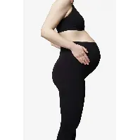 Bilde av Svarte mamma leggings til gravide i bambus (økologisk dyrket) Mammaklær