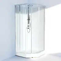 Bilde av Svedbergs Ritual Premium Dusjkabinett Hvit Matt / 90x90cm Glass Dusjkabinett