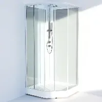 Bilde av Svedbergs Ritual Premium Dusjkabinett Hvit Matt / 90x90cm Klart Glass Dusjkabinett