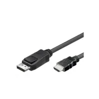 Bilde av TECHLY 304321 Techly Monitor cable DisplayPort/HDMI M/M black 2m PC tilbehør - Nettverk - Diverse tilbehør