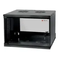 Bilde av TECHly Professional D320 - Rack skap - veggmonterbar - svart, RAL 9005 - 6U - 19 PC & Nettbrett - Rack skap - Rack skap