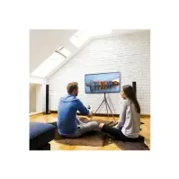Bilde av TECHly - Stativ - tripod - for flatpanel - mørk valnøttfarge - skjermstørrelse: 45-65 - plassering på gulv TV, Lyd & Bilde - Monteringsfester - Gulv og stativ