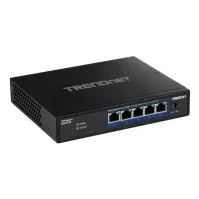 Bilde av TRENDnet TEG-S750 - Switch - ikke-styrt - 5 x 10GBase-T - stasjonær, veggmonterbar - TAA-samsvar PC tilbehør - Nettverk - Switcher