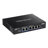 Bilde av TRENDnet TEG-S762 - Switch - ikke-styrt - 2 x 10GBase-T + 4 x 2.5GBase-T - stasjonær, veggmonterbar - TAA-samsvar PC tilbehør - Nettverk - Switcher