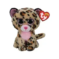 Bilde av TY Beanie Boos Livvie - rosa leopard 24 cm Leker - Figurer og dukker