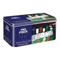 Bilde av Tactic Pro Poker - Texas Hold'em Pro Poker Set - kortspill Leker - Spill