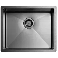 Bilde av Tapwell Ta5040 PVD Kjøkkenvask B55xd45cm Black Chrome Kjøkkenvask