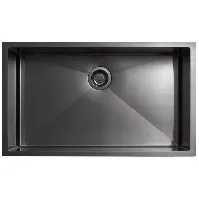 Bilde av Tapwell Ta8040 PVD Kjøkkenvask B75xd45cm Black Chrome Kjøkkenvask