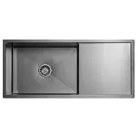Bilde av Tapwell Ta8140 PVD Kjøkkenvask B89xd45cm Black Chrome Kjøkkenvask