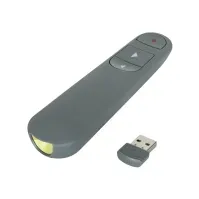 Bilde av Targus Control Plus Dual Mode Antimicrobial Presenter with Laser - Presentasjonsfjernstyring - RF - grå interiørdesign - Tavler og skjermer - Video konferanse