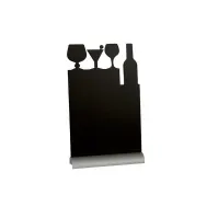 Bilde av Tavle Skilt Securit Cocktail 26x37 cm med Hvid tuschpen med Alu fod,6 stk/krt Papir & Emballasje - Skilting - Skilting