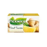 Bilde av Te Pickwick Green Tea med Ingefær, Lemon & Citrongræs - (20 breve x 12 pakker) Søtsaker og Sjokolade - Drikkevarer - De