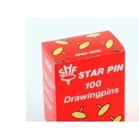 Bilde av Tegnestifter Star Pin blank stål (100) Kontorartikler - Kontortilbehør - Annet