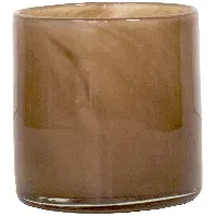 Bilde av Tell Me More Lyric telysglass, brown, small Lysestaker