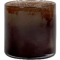 Bilde av Tell Me More Lyric telysglass, dark brown, extra small Lysestaker