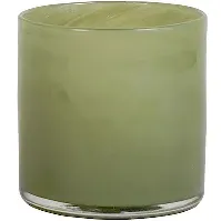 Bilde av Tell Me More Lyric telysglass, olive green, small Lysestaker