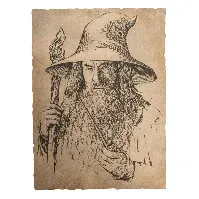 Bilde av The Lord of the Rings - Portrait of Gandalf The Grey Statue Art Print - Fan-shop