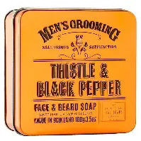 Bilde av The Scottish Fine Soap Thistle & Black Pepper Face & Beard Soap 1 Mann - Hudpleie - Ansikt - Rens