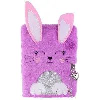 Bilde av Tinka - Plush Diary with Lock - Purple Rabbit (8-802135) - Leker
