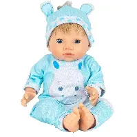 Bilde av Tiny Treasure - Blond haired Doll Hippo outfit (30268) - Leker