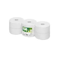Bilde av Toiletpapir Satino Comfort Jumbo 2-lag Ø24cm 320 m hvid,6 rl/krt Rengjøring - Tørking - Toalettpapir og dispensere