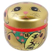 Bilde av Tokyo Design Studio Lucky Cat teboks 100 g, gull Tebeholder