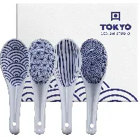 Bilde av Tokyo Design Studio Nippon Blue suppeskje 4 stk Suppskje